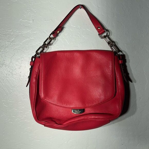 Kate Spade  Large Satchel Color Pink W/ pockets and  11''x9'' - Picture 1 of 6